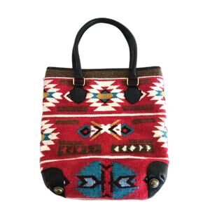 Western Saddle Bag Yucca Flats Tote - Chi Rho XP Ranch Leather Trim